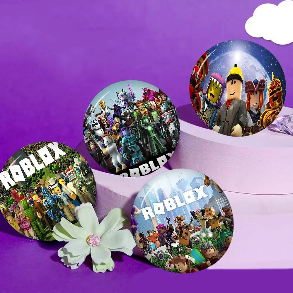 Roblox-Inspired Creative Slogan Button Pins - Trendy Fashion Brooches & Backpack Decorations