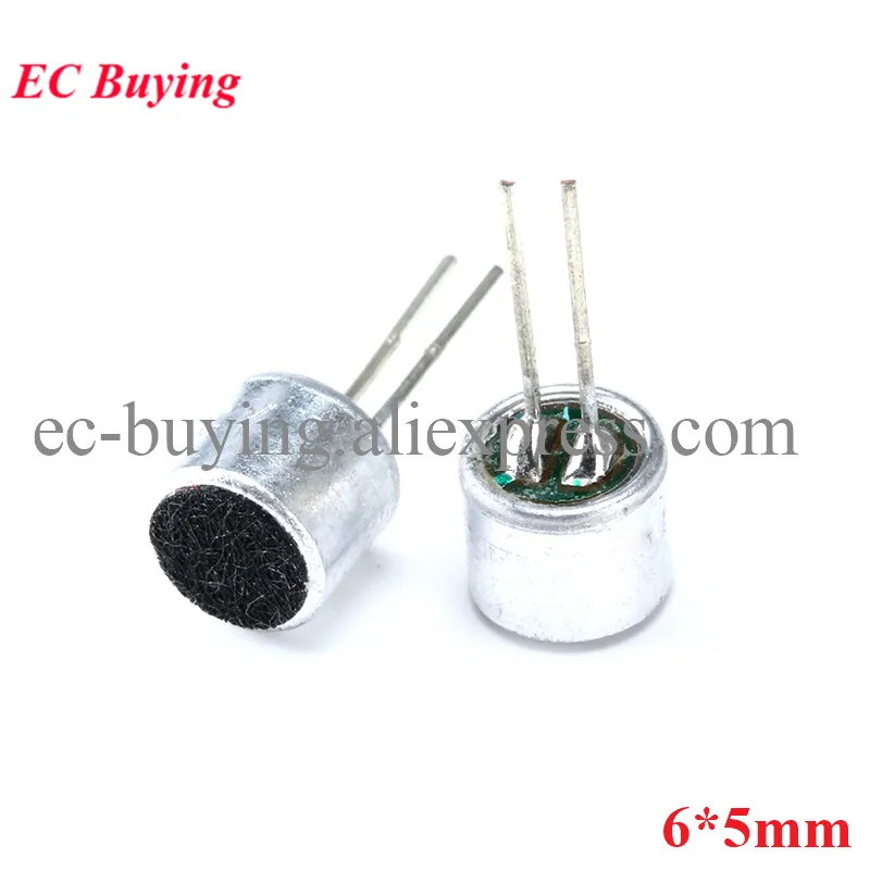 10/5pcs 6*5mm MIC Capacitive Electret Condenser Microphone PickUp