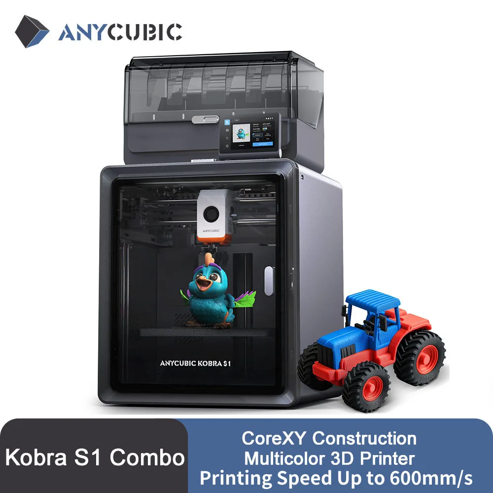 Anycubic Kobra S1 Combo Multi-Color 3D Printer High Precision Core