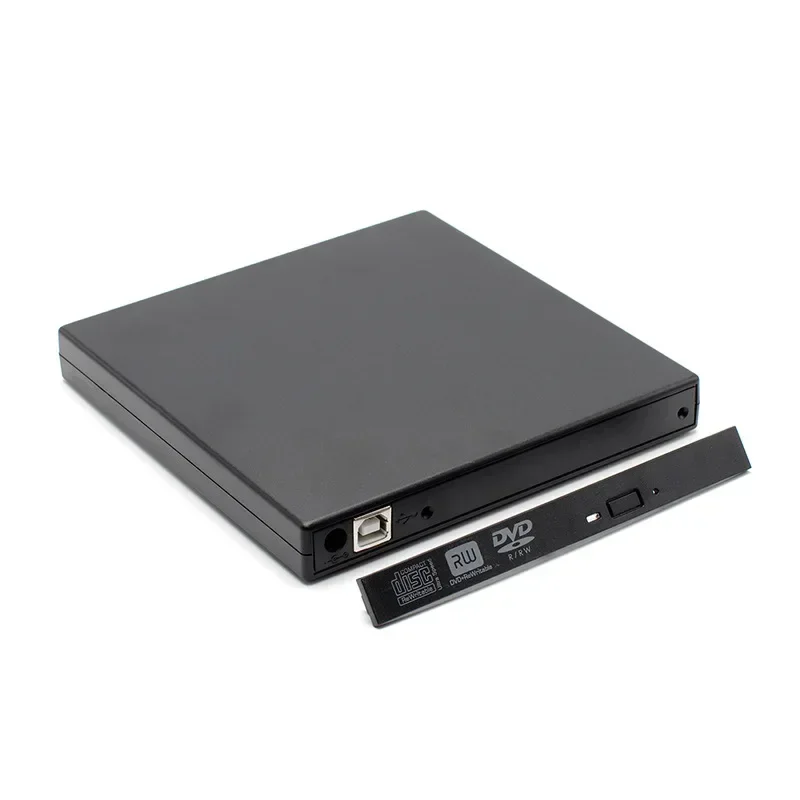 External CD DVD Drive for Laptops Desktop PCs, USB 2.0 Slim Protectable External CD-RW Drive DVD-ROM Burner Player