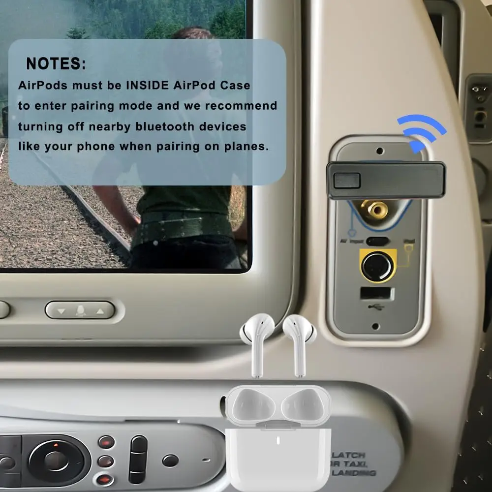 Upgraded] AK3046E Wireless Transmitter for Use on Airplanes