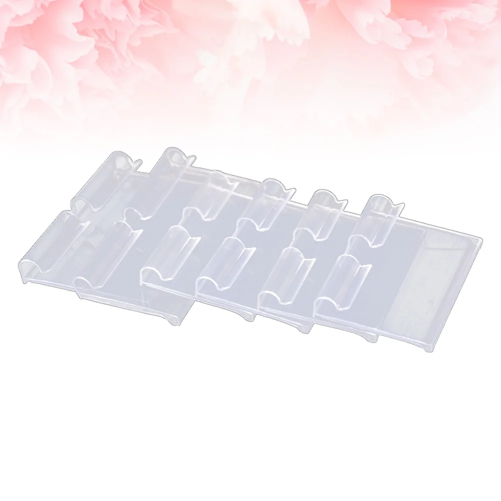 

10pcs Shelf Label Holders Clip On Label Holder Price Clips Retail Accessories for Basket Pantry Organization Box 42x10CM