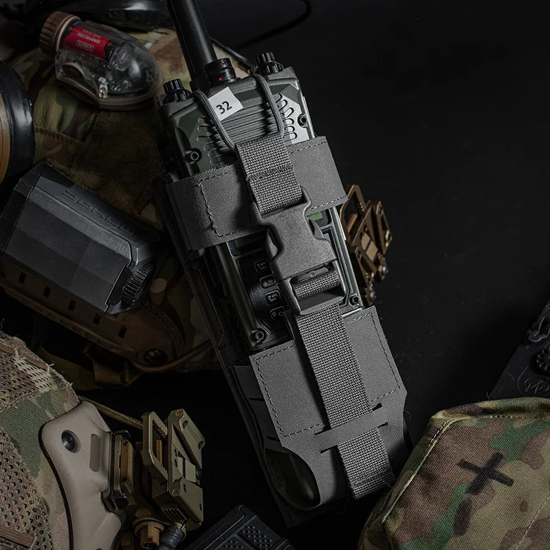 

Tactical PRC 152/163 Radio Pouch Bag, Molle Vest Backpack, Military Cs, Wargame, Hiking, Camping, Army Walkie Talkie Mag Pouches