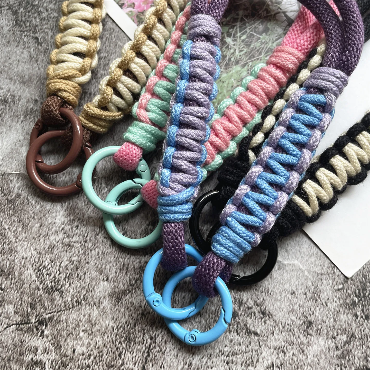 Cotton Wrist Strap Lanyard for Phone Accessories – Soft, Decorative Hanging Cord