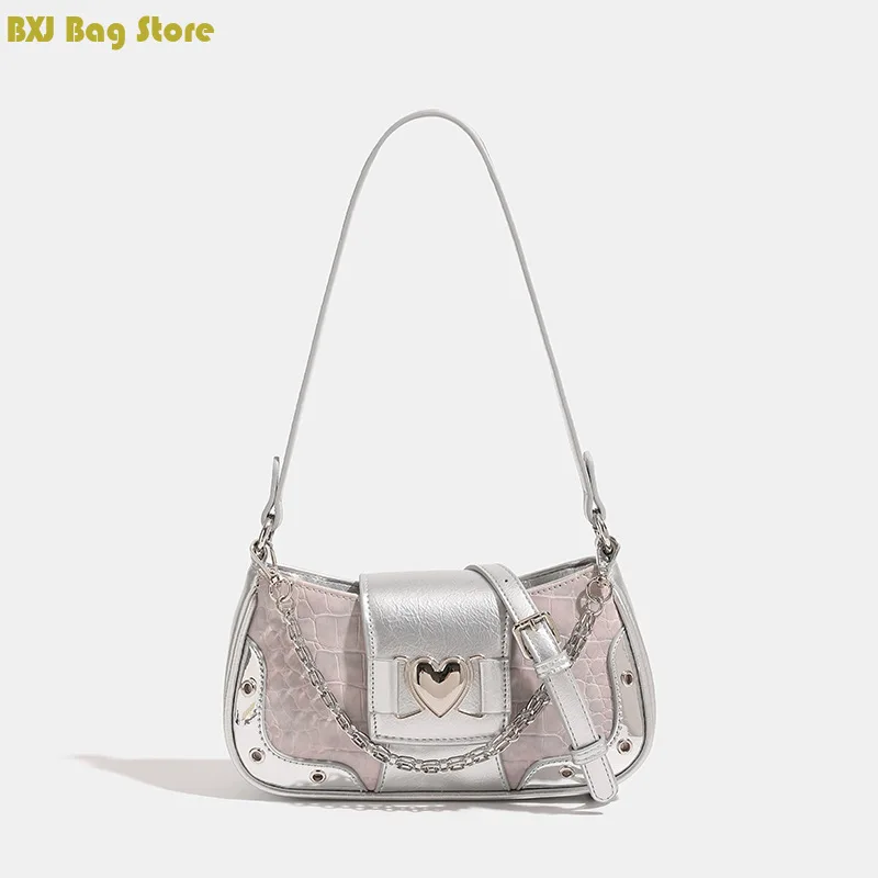 

Sweet Cool Spicy Girl Style, Small And Popular Underarm For Women's Spring 2024 New Trendy Chain Single Shoulder Crossbody Bag