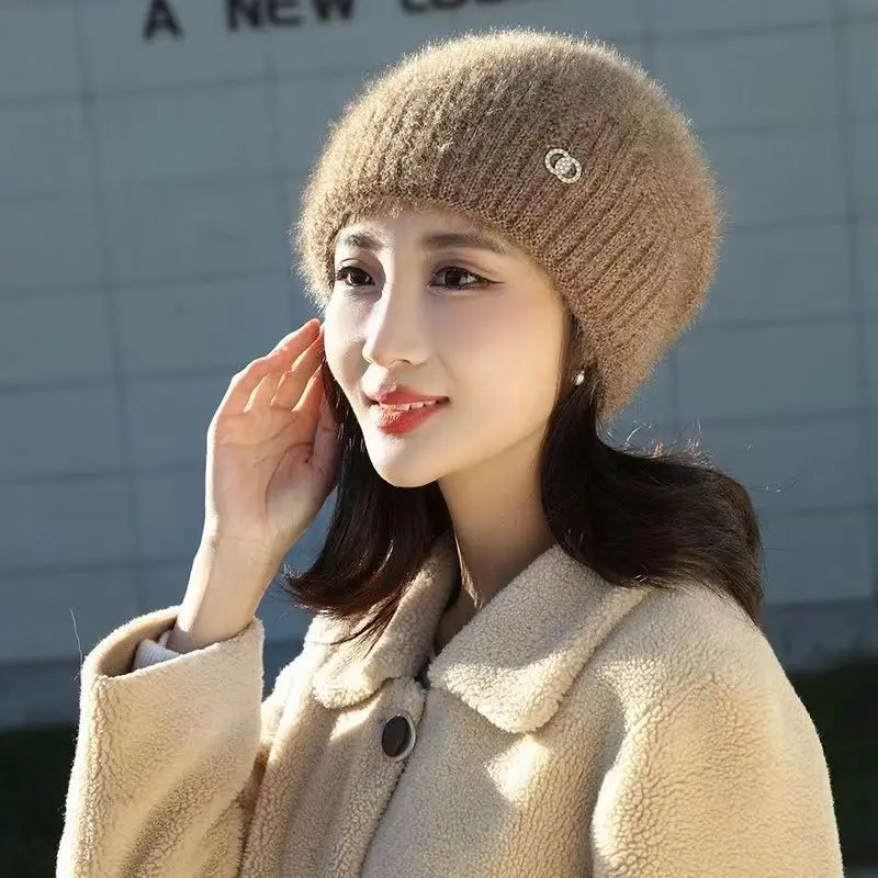 Winter Hat Dui Autumn/Winter Korean Edition Women's Knitted Outdoor Woolen Hat