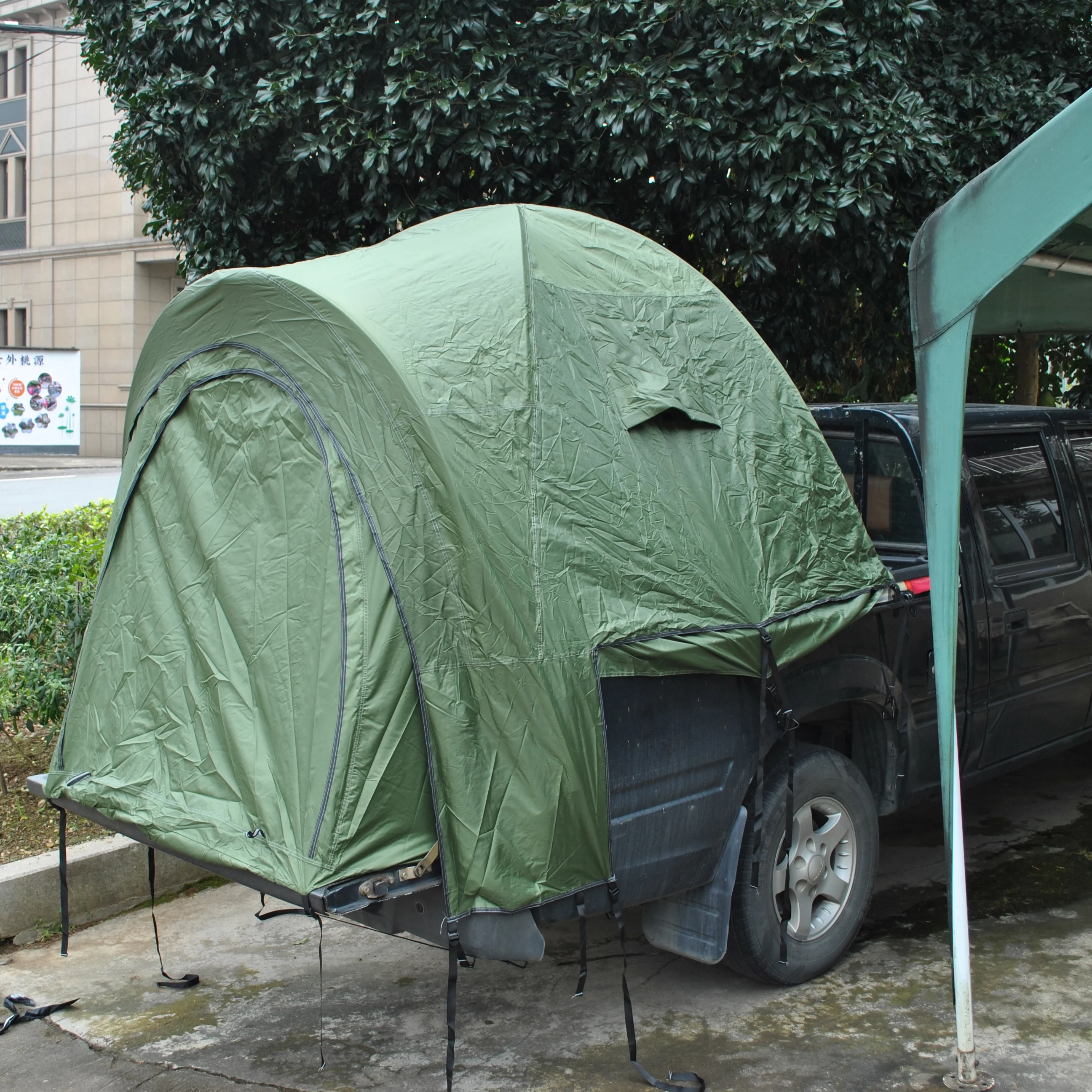 

Truck Bed Tent, Pickup Truck Tent Double Layer Waterproof PU4000mm & UPF 50+ for 2 Person, Portable Truck Tents Fits 5.5-6.5 FT