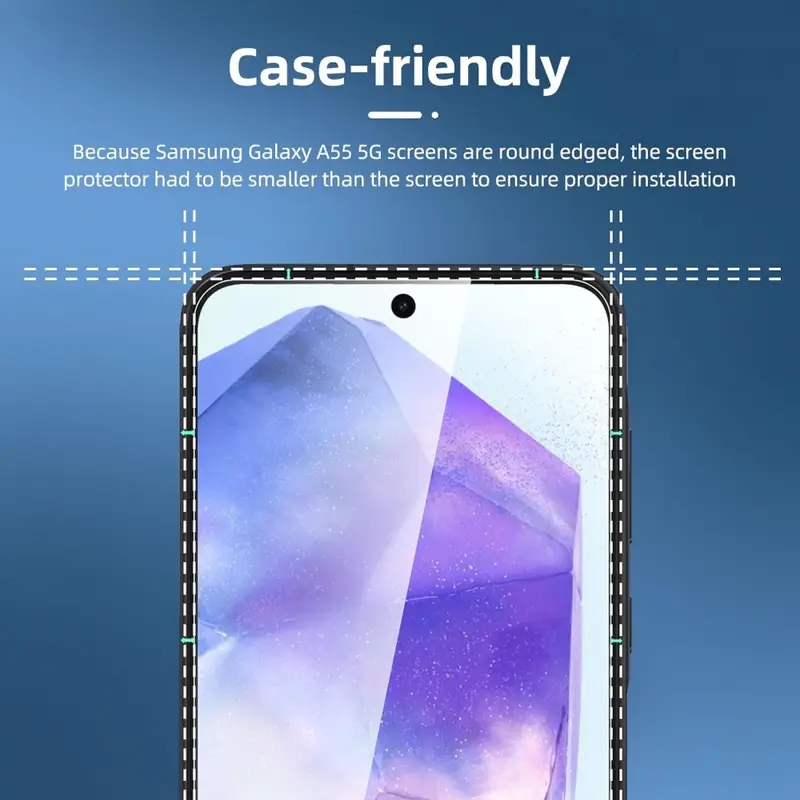3PCS HD Tempered Glass For Samsung A17 A27 A37 A57 A16 A26 A36 A56 A55 A53 A54 A35 A25 A15 Screen Protector Samsung Galaxy S26 S25 S24 Ultra Cristal Templado S24 FE S23 S22 S21 Plus - Image 4
