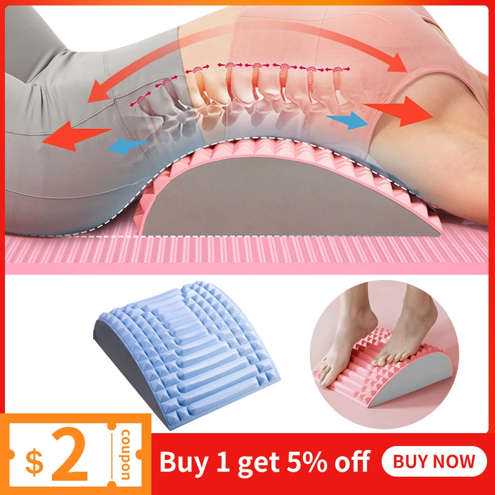 Memory Foam Massage Pillow For Lower Neck Back Pain Orthopedic Lumbar