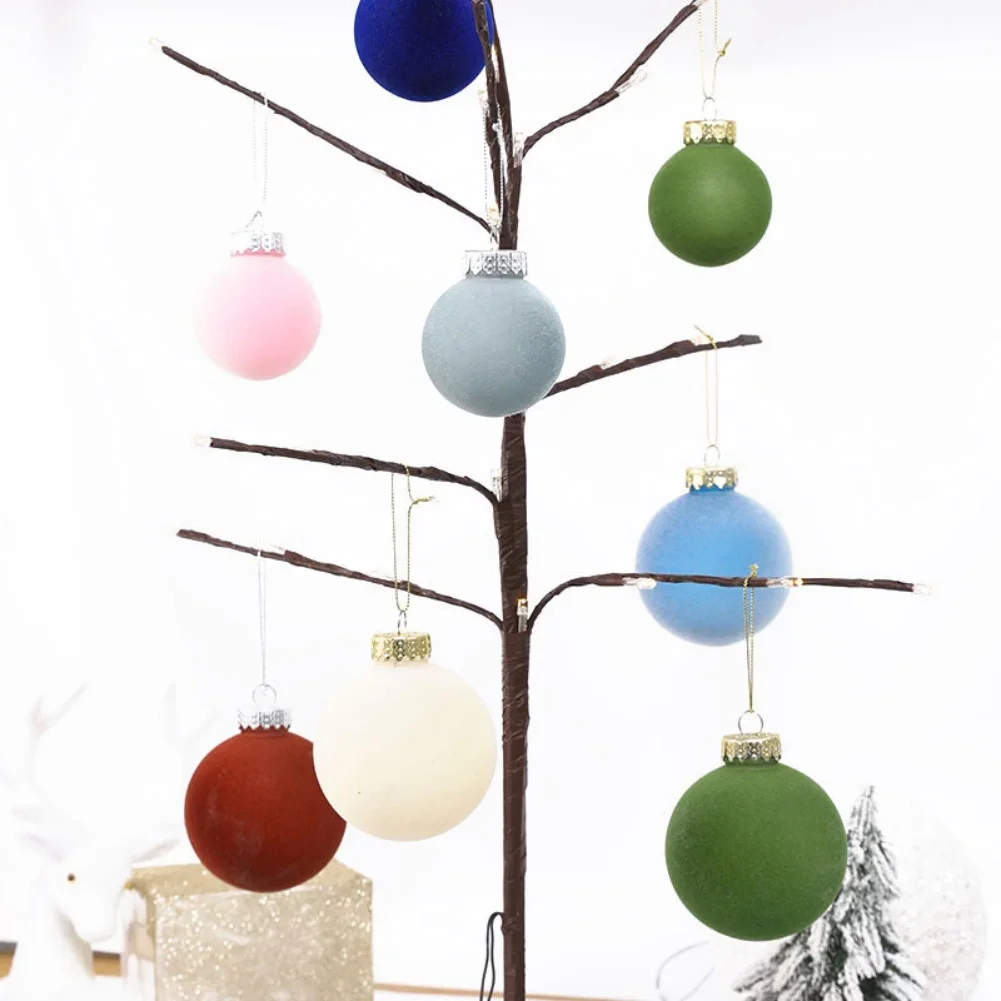 12Pcs/Box Christmas Balls Home Christmas Tree Ornaments Ball Xmas Hanging Pendants New Year Navidad Party Gift Decoration 6cm