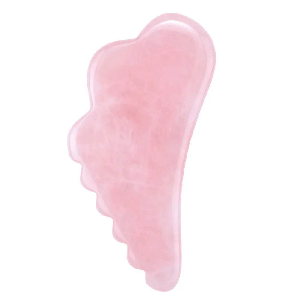 

Powder Quartz Wing Scraping Board Pink Crystal Potable Plate Feet Massager Whole Body Tool Shape Jade Natural Supplies Neck