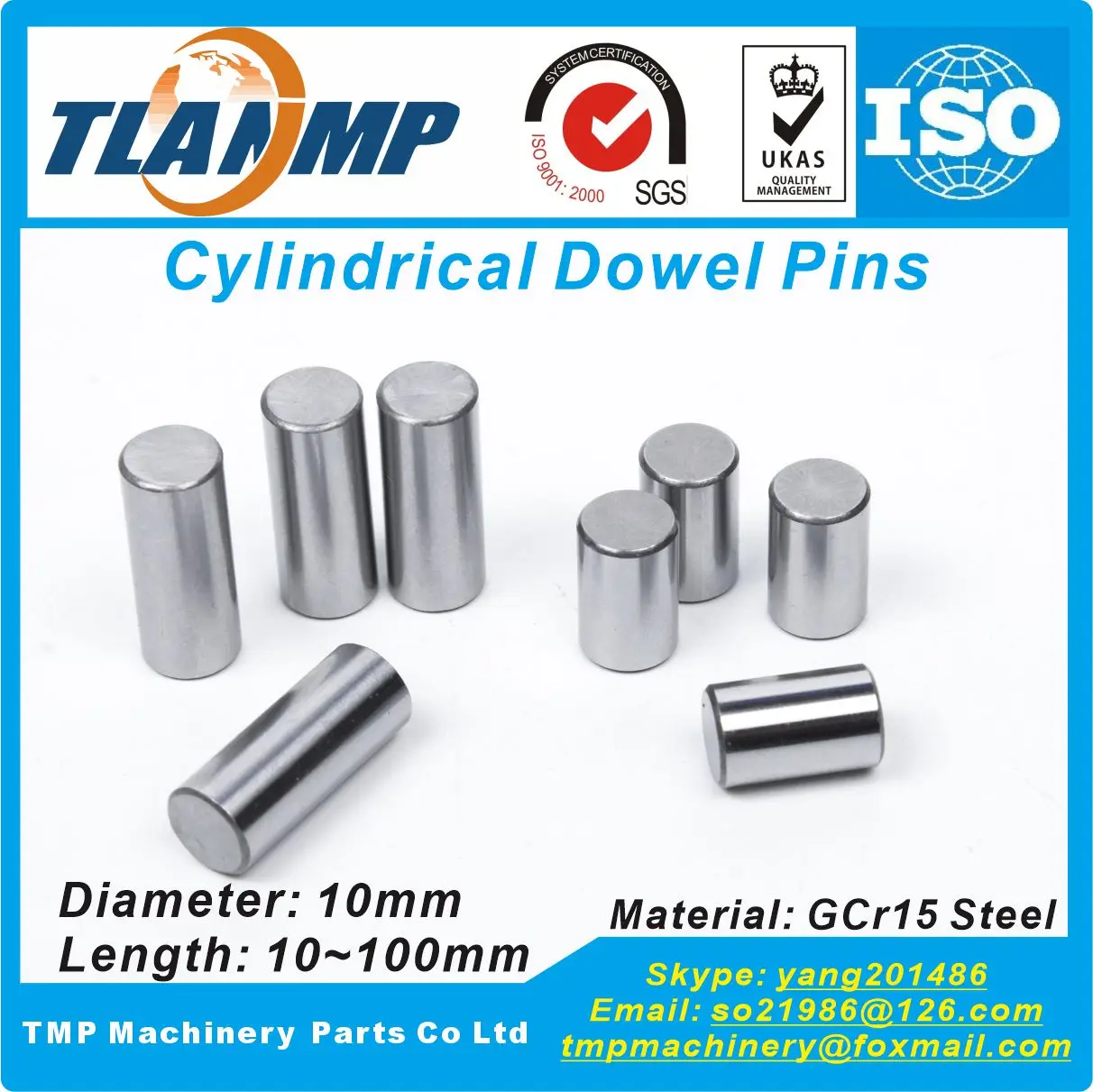 

Φ10*10/12/13/14/16/18/20/25/30mm Locating Pins,Diamater 10mm Cylindrical Position Pins