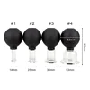 Black Vacuum Cupping Cups Set Rubber Head Glass Anti Cellulite Massage Medical Chineses Therapy Cupping Therapy Tool 5