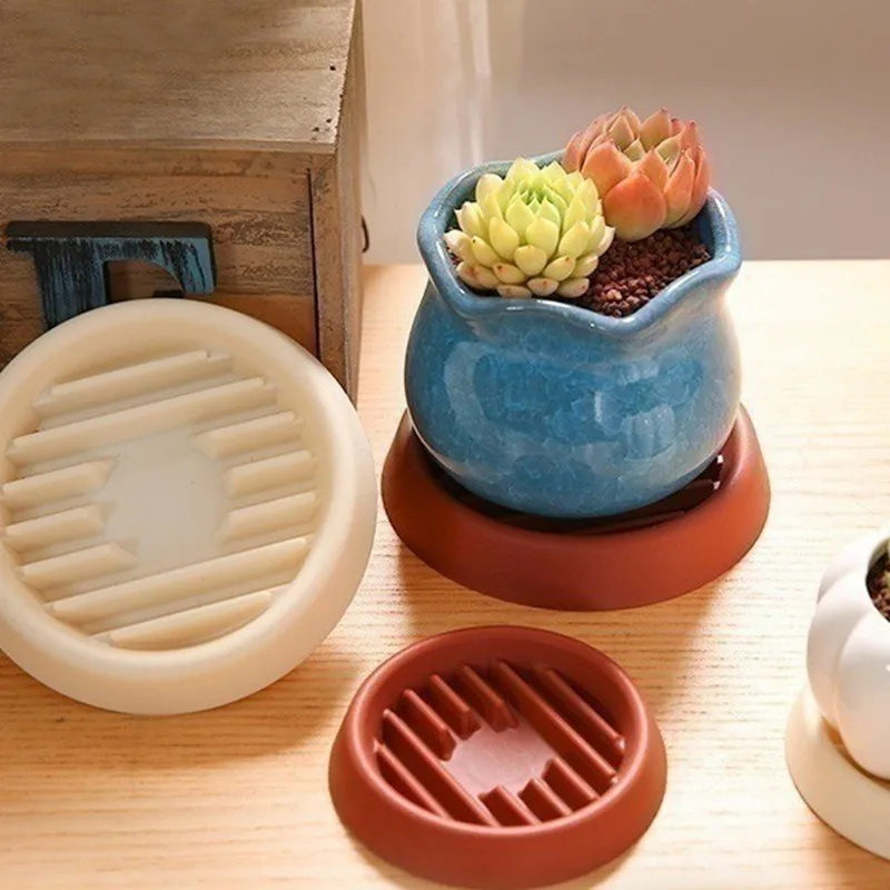

Home Gardening Plastic Flower Pot Tray with Splash Pot Bottom Seat and Thick Drain Tray To Prevent Root Rot