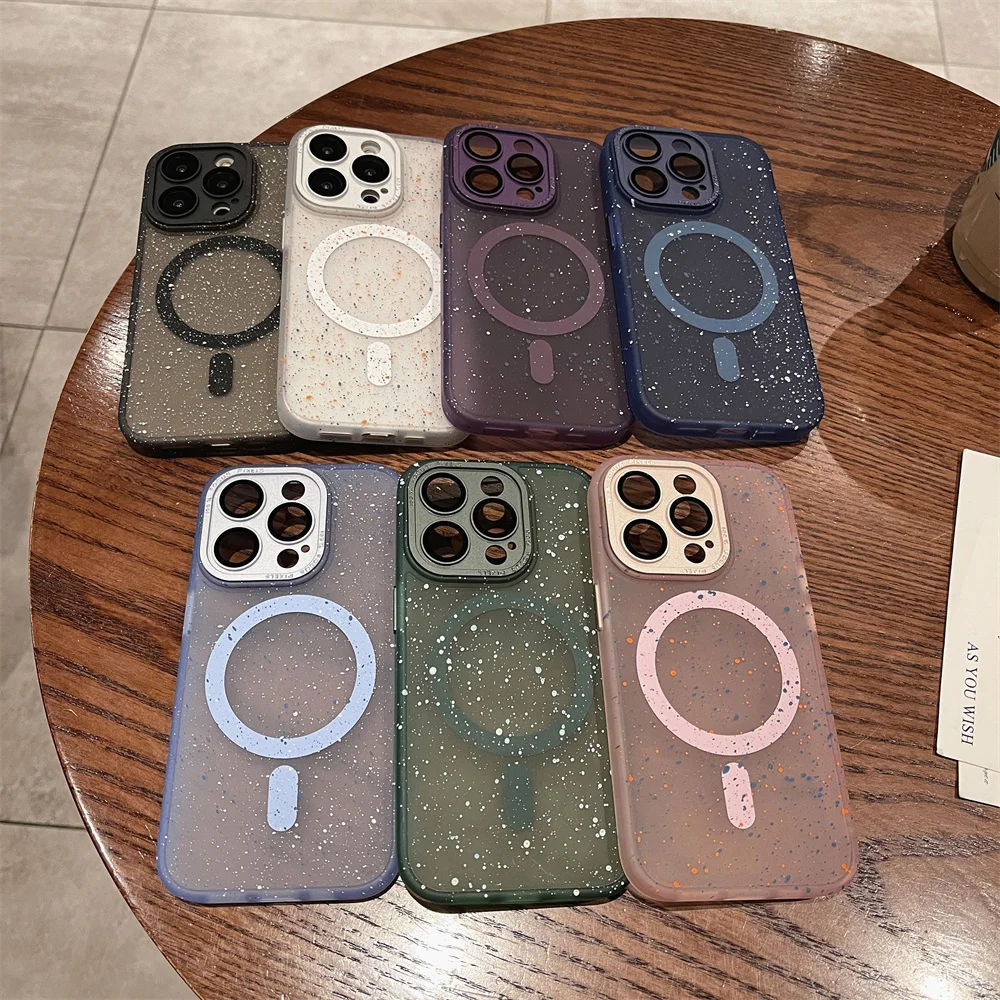 Metal Lens Protector For Magsafe Matte Case For iPhone 14 15