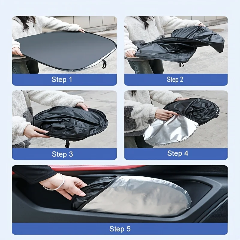 Car Sunshade UV reflection Windshield Umbrella Front Sun Shade Parasol Foldable Summer Protection Car Seat Heat Insulation For car sunshade windshield sunshade windshield sun shade