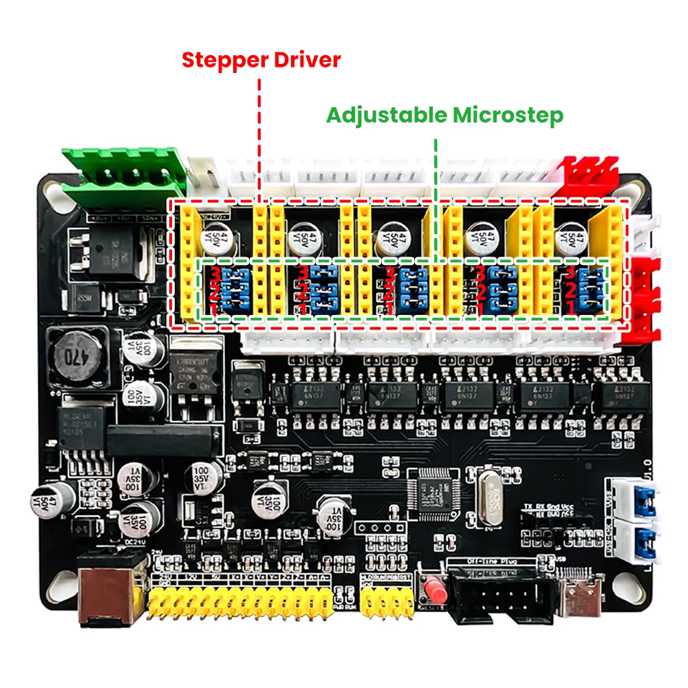 New GRBL 4Axis Stepper Motor Controller Control Board With Offline/300/500W Spindle USB Driver Board For CNC Laser Engraver wood pellet mill for sale