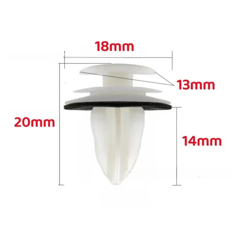 Door Panel Clip with Seal Ring Fastener Rivet Bumper Clip Retainer 50PCS for BMW E34 E36 E38 E39 E46 M3 M5 Z3 X5 Car Accessories car door clip
