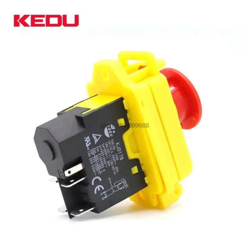 kedu interruptores de botao eletromagneticos impermeavel parada 02