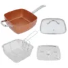 4-Piece Frying Pan Set, 4Pcs/Set Stainless Steel Non‑Stick Frying Pan Multifunctional Saucepan Kitchen Supplies 6