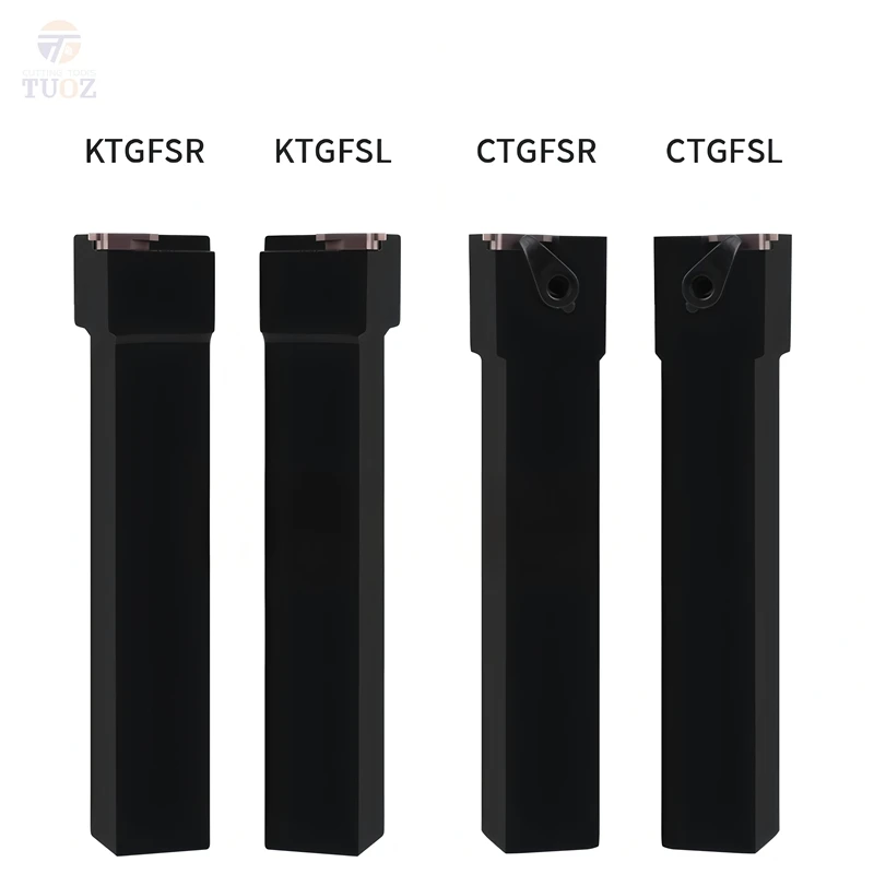 TUOZ CNC 선반 공구 수직 장착 터렛 CTGFR/KTGFR/KTGFSR/CTGFSR 스프링 콜렛 얕은 홈 공구 홀더