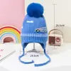 Cartoon Dinosaur Boys Girls Ear Protection Hat Winter Children Knitted Hats Warm Baby Thicken Beanies Cap Kids Accessories 5