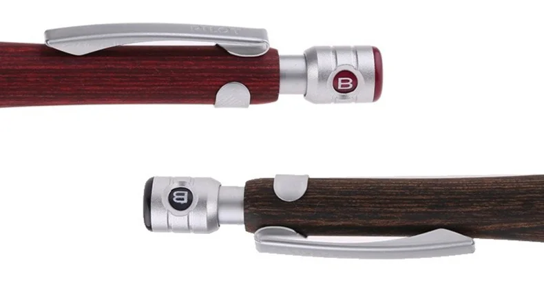 Japan PILOT S20 Druckbleistift, 0,5 mm, niedrige Schwerkraft, Metallspitze, Holzgriff, Schreib-/Zeichen-/Zeichenstifte, klassisches, elegantes Geschenk – Detail 6