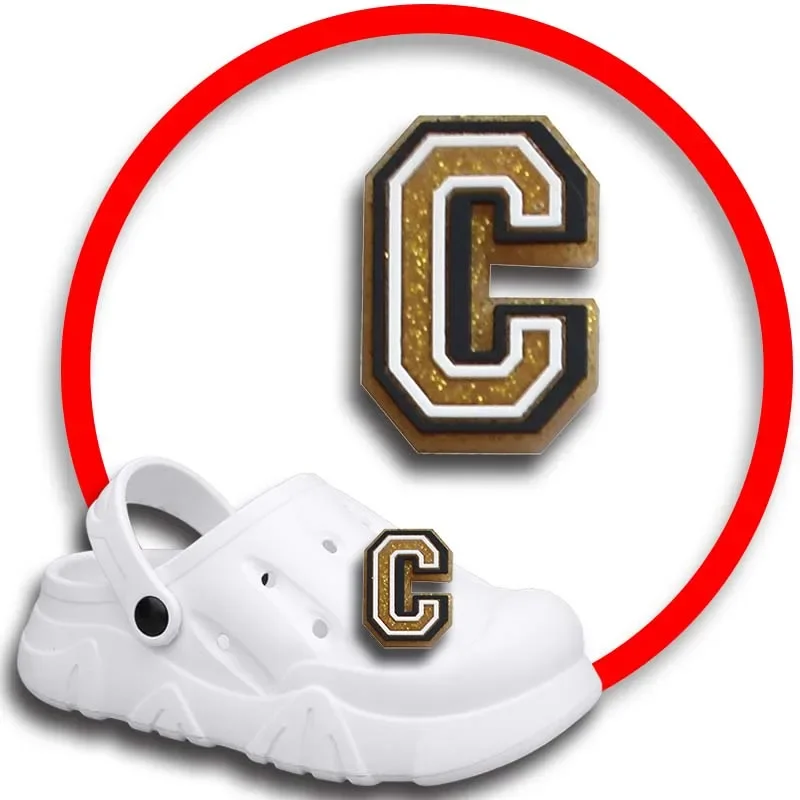 

1 шт. заколки для Crocs талисманы аксессуары для обуви золотые буквы украшения Джинсы женские сандалии Пряжка Детские сувениры мужские значки