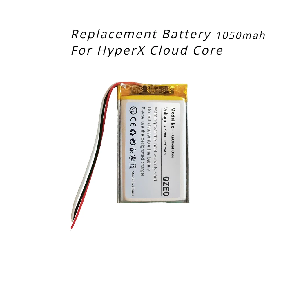 ตัวเลือกสินค้า อะไหล่เปลี่ยนแบตเตอรี่หูฟังเกมมิ่ง HyperX ใช้งานได้นานขึ้น