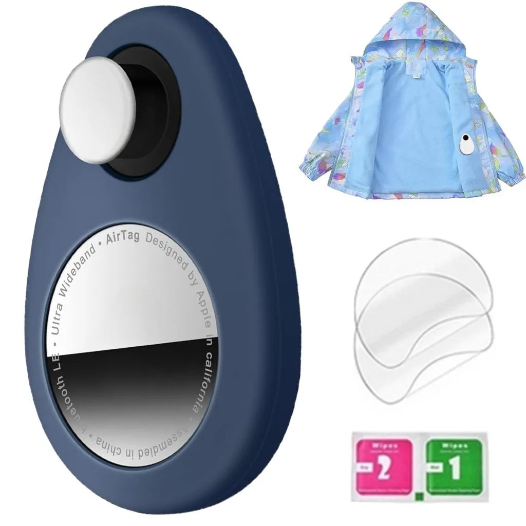 Silicone Anti-Removal Airtag Holder - Secure, Hidden Design for Kids, Pets, and Luggage