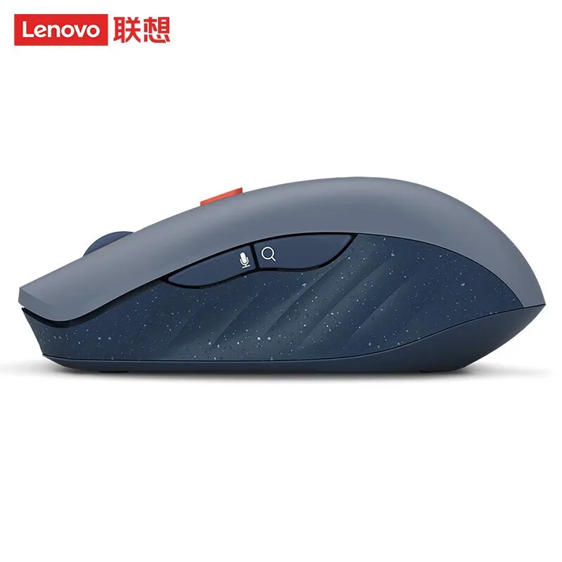 Lenovo 스마트 마우스 MS21 듀얼 모드 2.4G 무선 블루투스 맞춤형 Windows MacOS 대형 배터리 PC 노트북 용 부드럽게 조절 가능