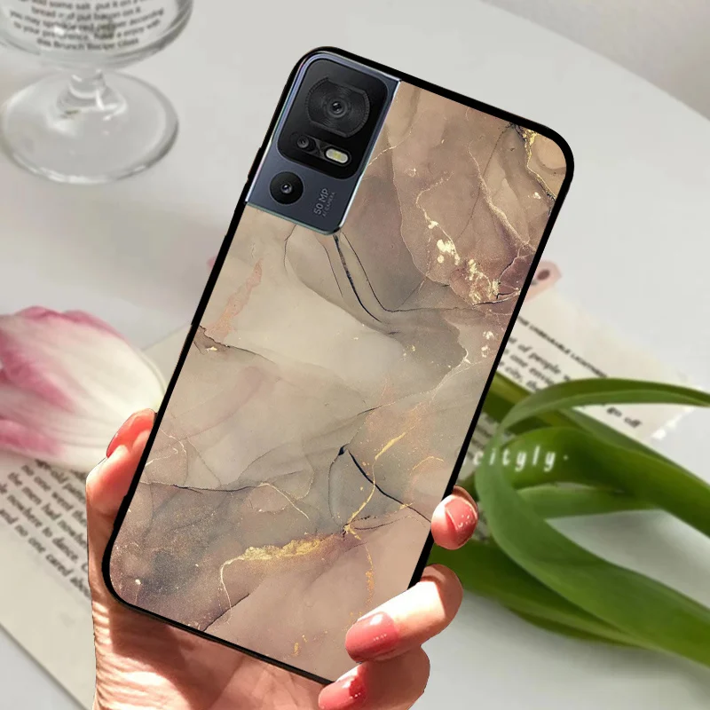 Sleek Black Bumper Silicone Soft TPU Phone Case - Protective Fashion Cover 2023