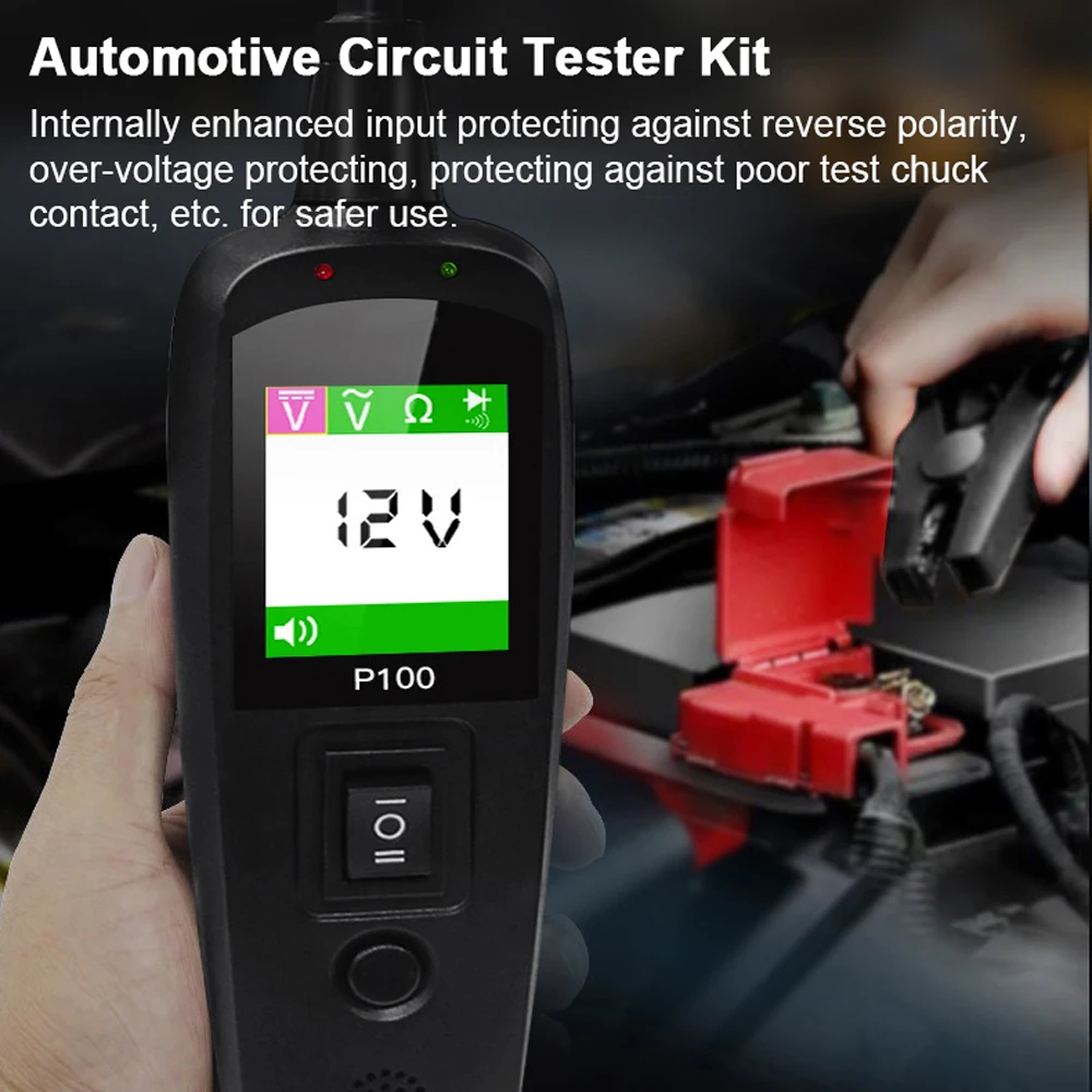 Car Circuit Tester Kit 12/24V Power Circuit Probe Voltage Resistance Testing Over-Load/Short Automotive Diagnostic Tool circuit tester kit