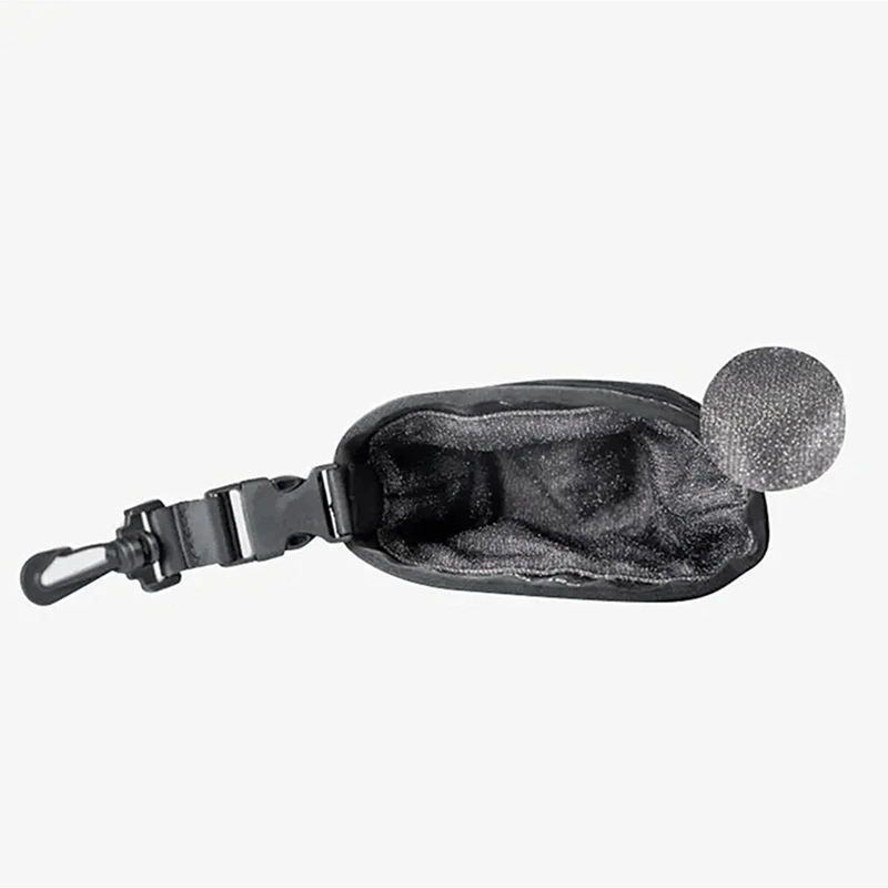 1 Pcs Golf Club Cleaner Bag Golf Ball Bag Golf Ball Wiping With Clip Golf Accessory ,Black 6