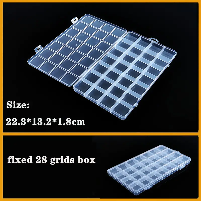 Transparent Plastic box Screw Compartment Box Jewelry Earring Display Case Container Clear Terminal Organizer Tool Storage boxes - Image 16