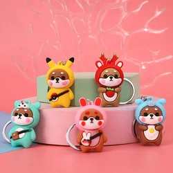 Porte clés en PVC pour enfants, jouet amusant, chien, ours, grenouille, voiture, cadeaux d'anniversaire, nouvelle collection 