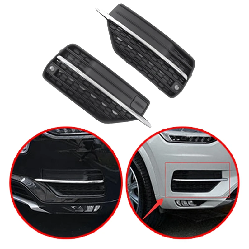 

Черная передняя противотуманная решетка 31383045 31383044 для Volvo XC90 2016-2019, Нижний Бампер, внешние гоночные грили, 1 пара