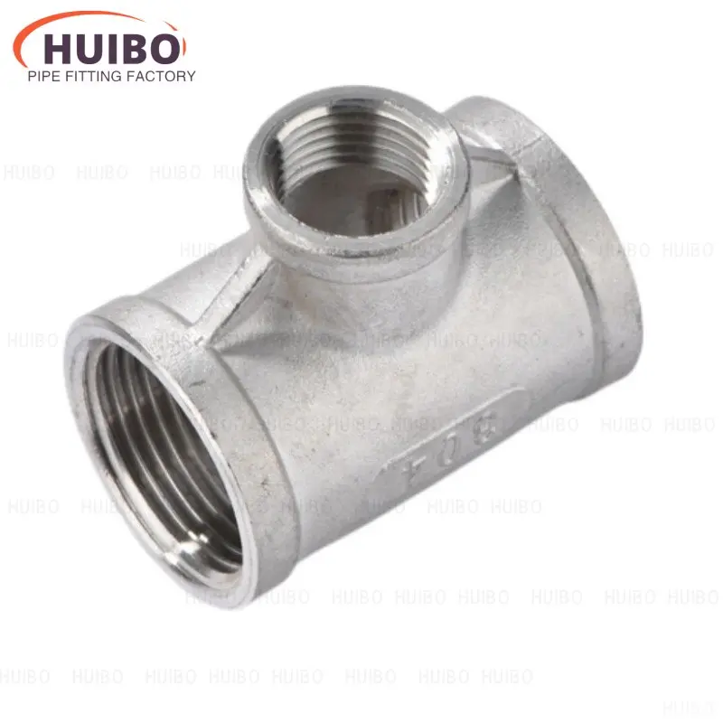1-4-2-BSP-Female-Thread-Reducing-Tee-Type-304-Stainless-Steel-Adapter ...