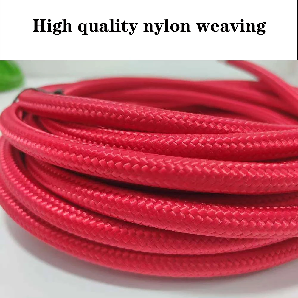 Fuel Hose Oil Gas Cooler Hose Line Pipe Tube Nylon Stainless Steel Braided Inside CPE Rubber 1M AN4 AN6 AN8 AB10 AN12 AN16 AN20 fuel hose fuel gas hose