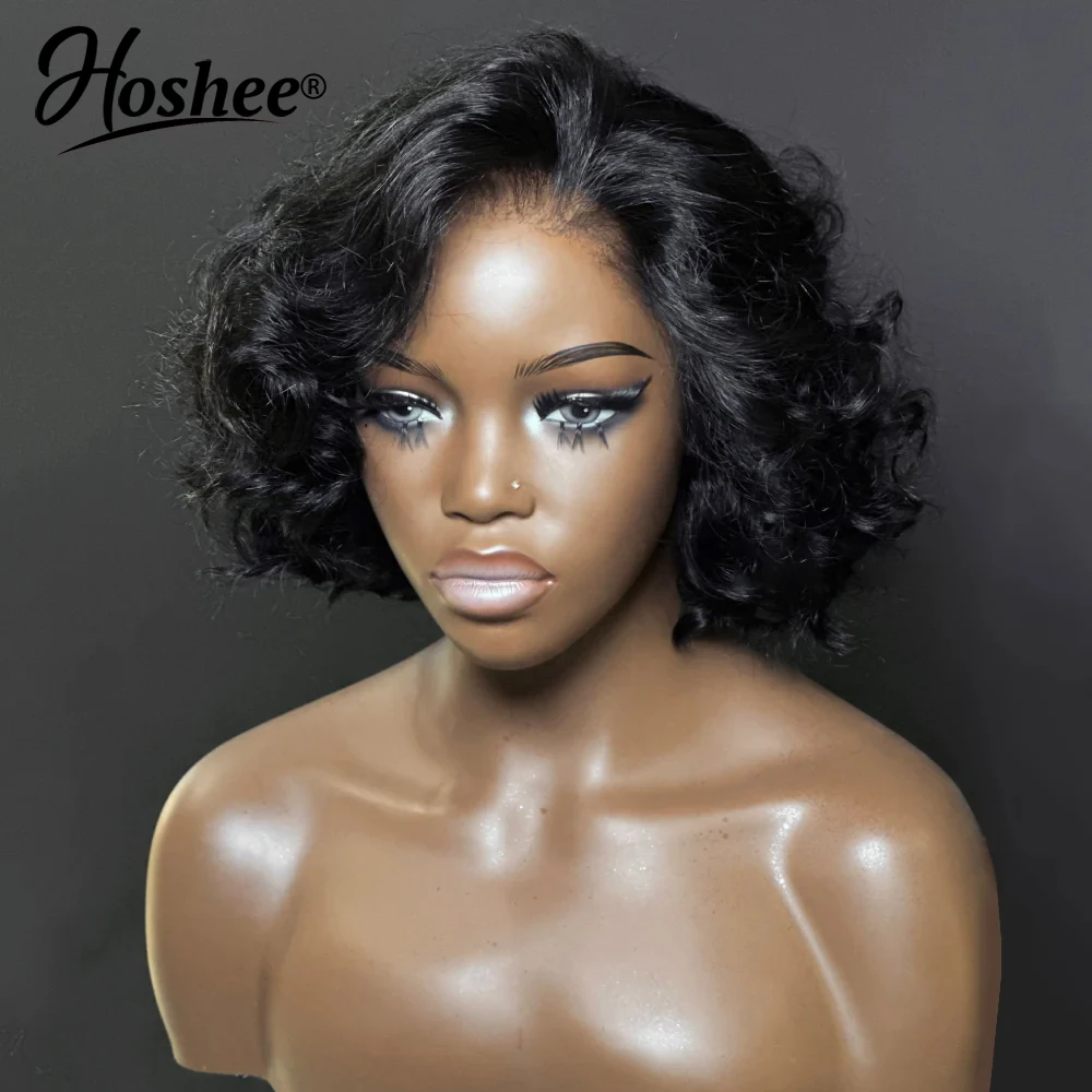 Short Bob 4x4 Lace Closure Wig 13x4 Lace Front Wig Pre Plucked Loose Deep Wave Frontal Human Hair Wigs For Women 180% Remy