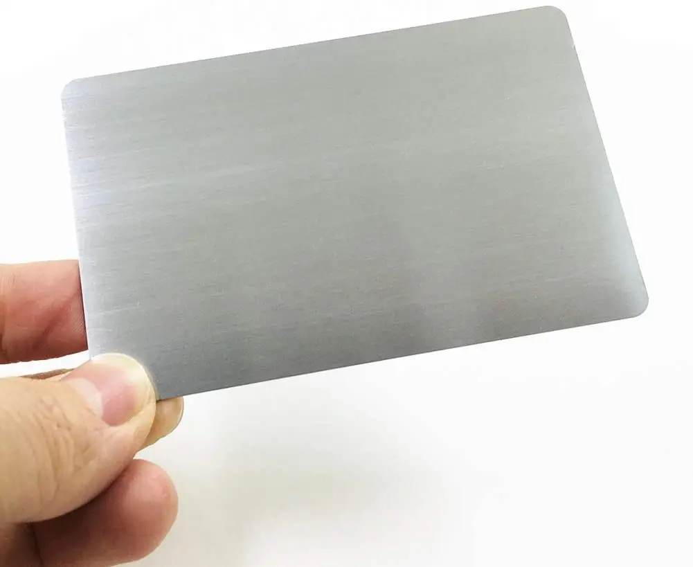 304 Stainless Steel Business Cards Blanks 10pcs/pack for Customer Laser Engraving DIY Gift business cards custom cards