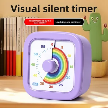 นาฬิกาจับเวลาแบบภาพสำหรับเด็ก นาฬิกาจับเวลาแบบภาพพร้อมไฟกลางคืน อุปกรณ์ครัว นาฬิกาจับเวลาแบบดิจิตอล นาฬิกาจับเวลาแบบพอมอดอร์ 1