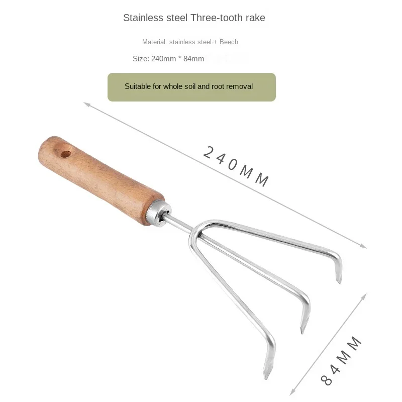 Three-tooth rake 1PC