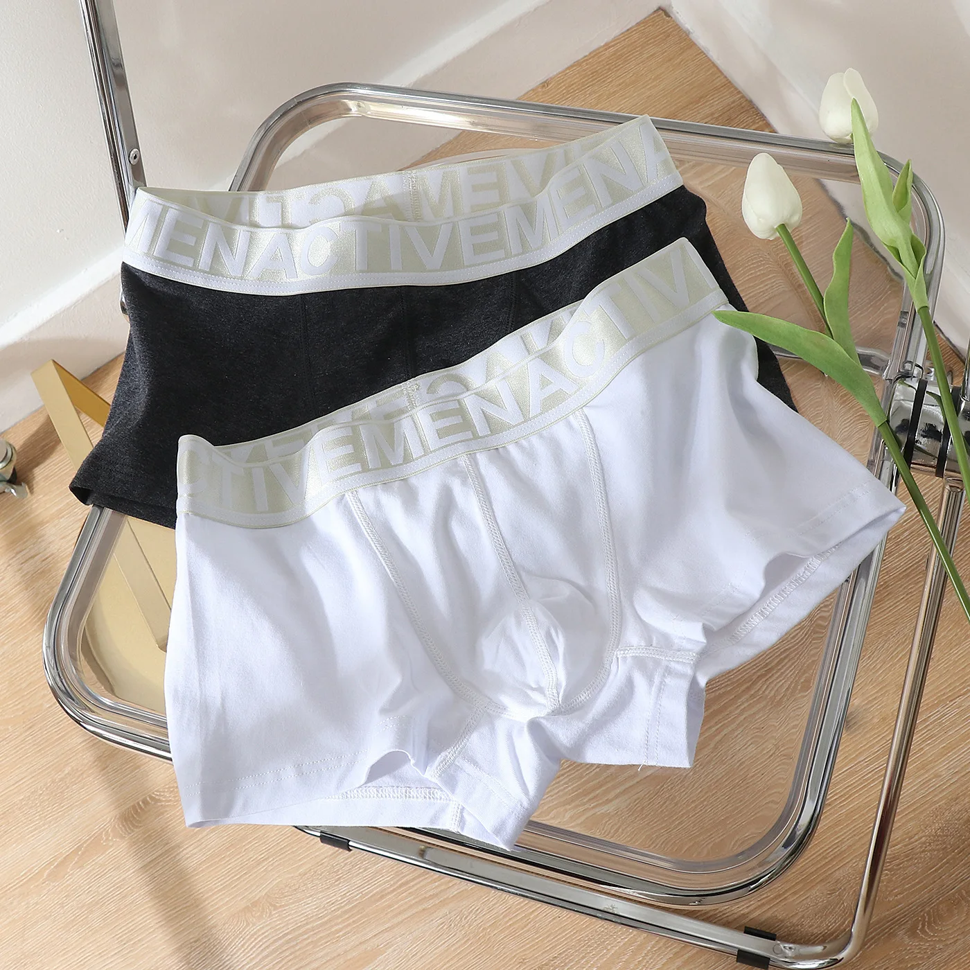 Graphene Antibacterial Men's Sexy Panties Cotton Underwear 100 Percent Boxer Pants Sports Leisure Boxer Shorts Boys' Underpants
