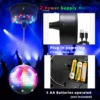 Remote Control Disco Ball Rotating Motor  5RPM--10RPM Adjustable Speed,Plug/Battery Powered Mirror Ball Motor  Ball Not Include 6
