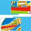 Electric Track Wall Climbing Slides Set with LED Flashing Lights Music Race Car Tracks Roller Coaster Kids Educational Toys 5