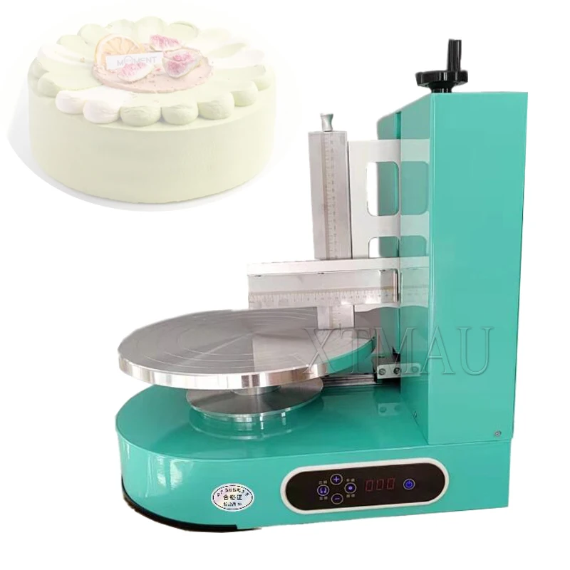 Automatic Round Cake Butter Spreading Machine Wedding Cake Cream Decorating Smoothing Frosting