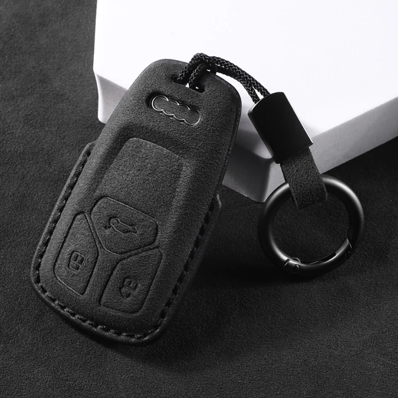 Premium Leather Car Key Case - Stylish & Durable Protection
