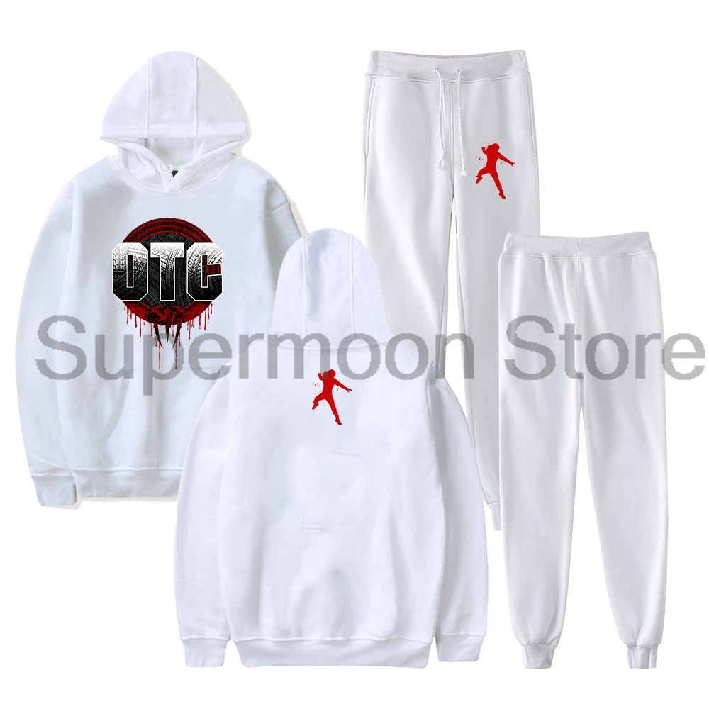 Roman Reigns OTC Merch Pullover Hoodies Jogger Pants Two Piece Set Sweatshirts+Sweatpants Women Men's Set 2