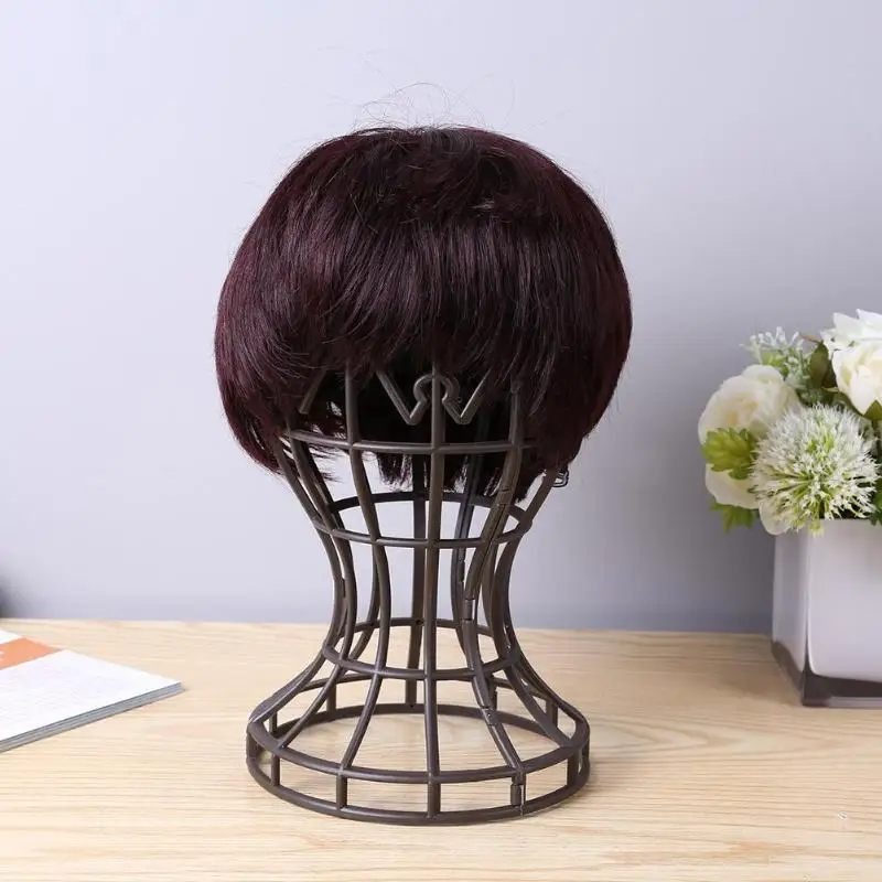 Coffee Wig Stand Plastic Lantern Stand DIY Hats Hanger Detachable Display For Long & Short Wigs Hair Accessories Tool wig stand